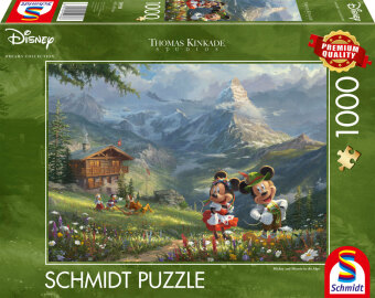 Játék Disney, Mickey & Minnie in den Alpen (Puzzle) 