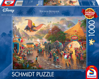 Hra/Hračka Puzzle 1000 PQ Słoń Dumbo Disney T. Kinkade 110793 