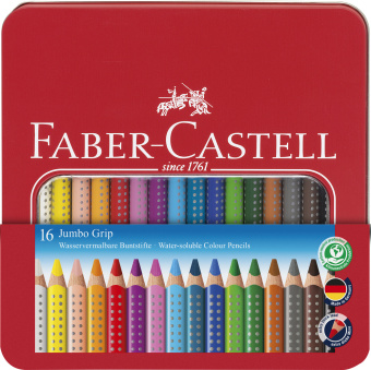 Játék Faber-Castell Buntstift Jumbo Grip 16er Metalletui 