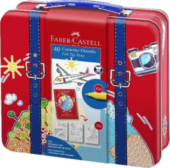 Joc / Jucărie Faber-Castell Filzstift-Set Connector Reisekoffer 