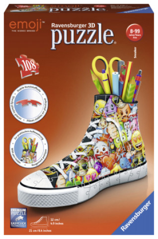 Hra/Hračka Ravensburger 3D Puzzle 11218 Sneaker Emoji - Praktischer Stiftehalter - 108 Teile - Schreibtisch-Organizer für Kinder ab 8 Jahren 