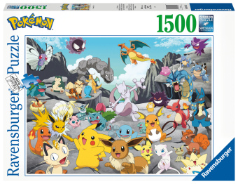 Játék Ravensburger Puzzle 16784 - Pokémon Classics - 1500 Teile Puzzle für Erwachsene und Kinder ab 14 Jahren, Pokémon Puzzle 