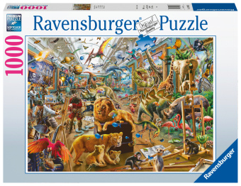 Játék Ravensburger Puzzle - Chaos in der Galerie - 1000 Teile 