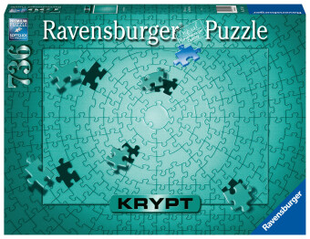 Gra/Zabawka Ravensburger Puzzle 17151 - Krypt Puzzle Metallic Mint - Schweres Puzzle für Erwachsene und Kinder ab 14 Jahren, mit 736 Teilen 