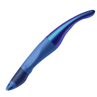 Hra/Hračka Ergonomischer Tintenroller für Rechtshänder - STABILO EASYoriginal Holograph Edition in blau -  Einzelstift - Schreibfarbe blau (löschbar) - inklusive 