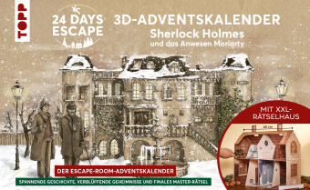 Naptár/Határidőnapló 24 Days Escape: 3D-Adventskalender - Sherlock Holmes und das Anwesen Moriarty Yoda Zhang