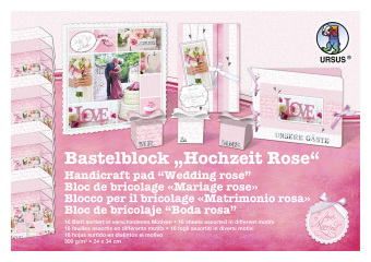 Spiel/Spielzeug URSUS Bastelblock "Hochzeit Rose" 
