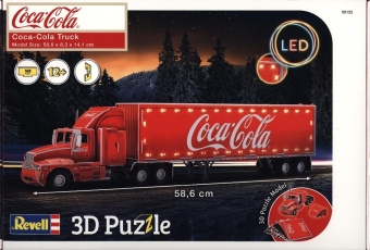 Igra/Igračka Coca-Cola Truck - LED Edition 3D (Puzzle) Revell