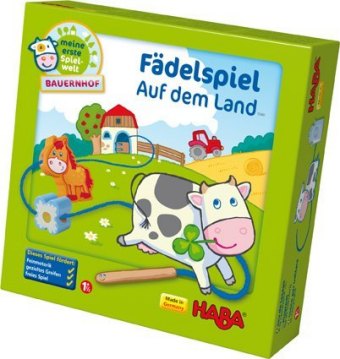 Game/Toy Fädelspiel Auf dem Land (Kinderspiel) 
