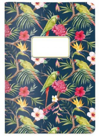 Carte Heft A5 kariert, Tropical 