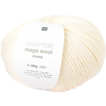 Kniha Essentials Mega Wool Chunky Creme, 100 g 