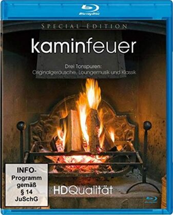 Video Kaminfeuer in HD, 1 Blu-ray 