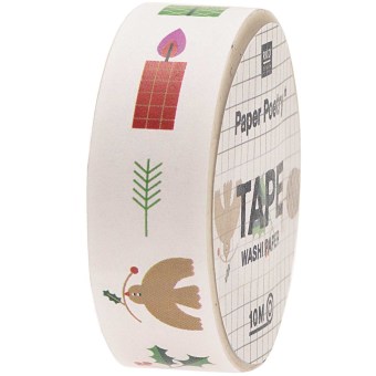 Spiel/Spielzeug Tape, Xmas, Weiss FSC Mix 