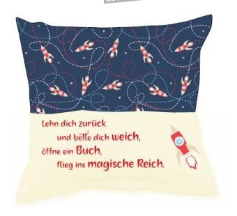 Buch Sofahelden Kinder Lesekissen - Rakete 