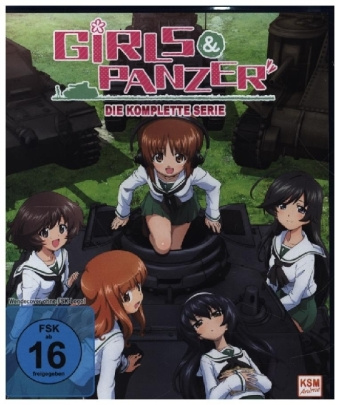 Wideo Girls & Panzer - Die komplette Serie, 4 Blu-ray (Volume 1-3 + OVA) Tsutomu Mizushima