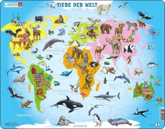 Spiel/Spielzeug Tiere der Welt (Kinderpuzzle) 
