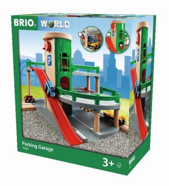 Game/Toy BRIO World 33204 Parkhaus, Straßen & Schienen - Eisenbahnzubehör für die BRIO Holzeisenbahn - Empfohlen für Kinder ab 3 Jahren 