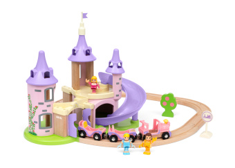 Joc / Jucărie BRIO Disney Princess 33312 Traumschloss Eisenbahn-Set - Märchenhafte Ergänzung für die BRIO Holzeisenbahn - Empfohlen ab 3 Jahren 