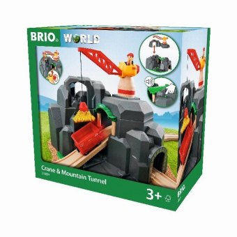 Spiel/Spielzeug BRIO World 33889 Große Goldmine mit Sound-Tunnel - Zubehör für die BRIO Holzeisenbahn - Kleinkinderspielzeug empfohlen für Kinder ab 3 Jahren 