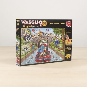 Játék Wasgij Original - Ruhe am Kanal! (Puzzle) 