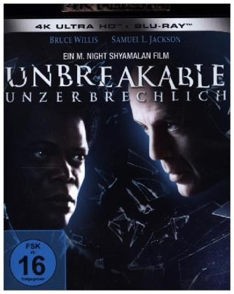 Video Unbreakable - Unzerbrechlich 4K, 1 UHD-Blu-ray + 1 Blu-ray M. Night Shyamalan