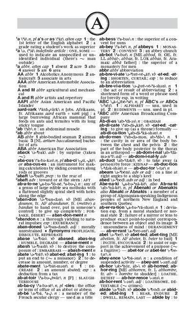 Carte Merriam-Webster Dictionary Merriam-Webster
