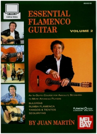 Tiskovina Essential Flamenco Guitar (Book & 2 DVDs). Vol.2 Juan Martin