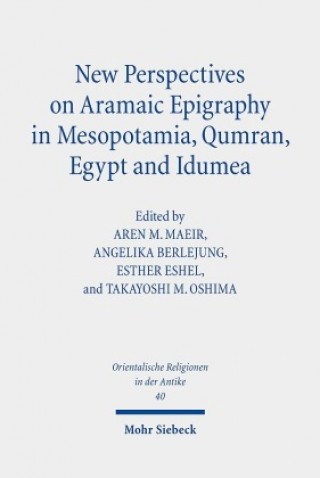 Kniha New Perspectives on Aramaic Epigraphy in Mesopotamia, Qumran, Egypt and Idumea Esther Eshel