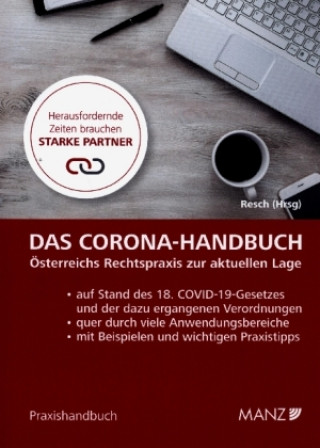 Kniha Das Corona-Handbuch Österreichs Rechtspraxis zur aktuellen Lage Reinhard Resch