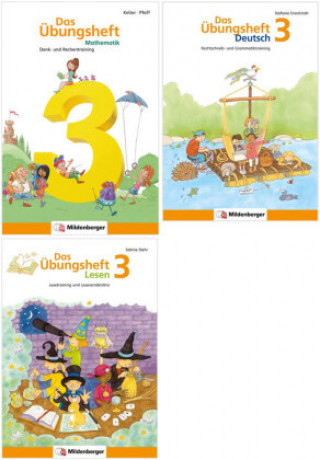 Book Sicher ins 4. Schuljahr - Sparpaket: Rechnen - Schreiben - Lesen - Grammatik · Klasse 3, 3 Teile diverse