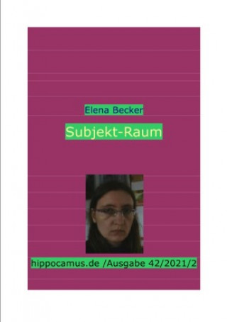 Boek Subjekt-Raum Elena Maria Hagl-Becker