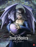 Calendar / Agendă Anne Stokes: Mystic World Posterkalender 2023. Mystische Wesen in einem großen Wandkalender für Fantasy-Fans. Kalender im Großformat 34x44 cm. Anne Stokes