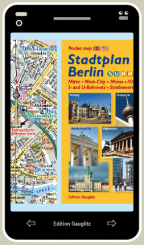 Tiskovina Stadtplan Berlin (Handy-Look) Gerd Gauglitz