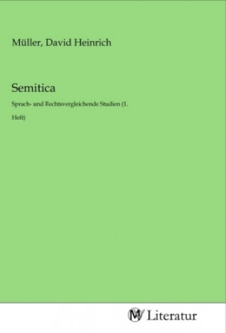 Kniha Semitica David Heinrich Müller