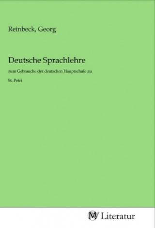 Book Deutsche Sprachlehre Georg Reinbeck