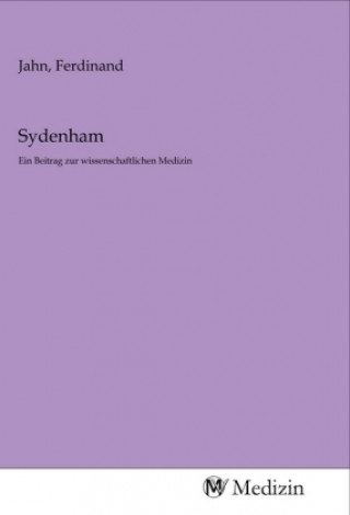 Kniha Sydenham Ferdinand Jahn