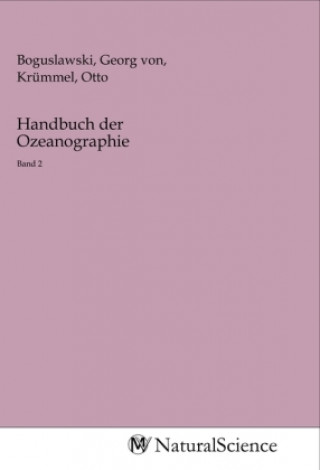 Knjiga Handbuch der Ozeanographie Georg von Boguslawski