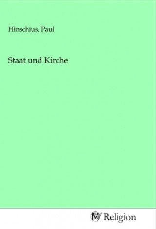 Buch Staat und Kirche Paul Hinschius
