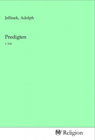 Buch Predigten Adolph Jellinek