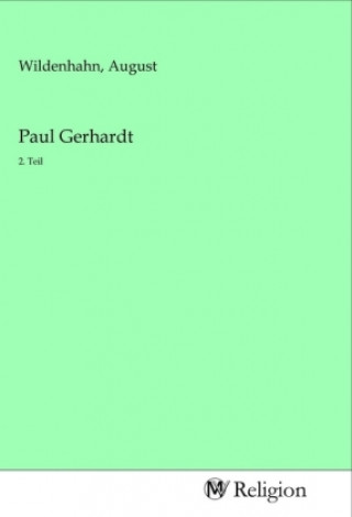 Libro Paul Gerhardt August Wildenhahn