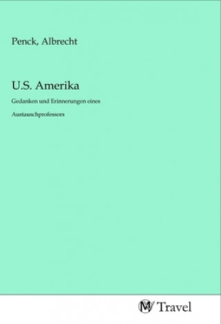 Kniha U.S. Amerika Albrecht Penck