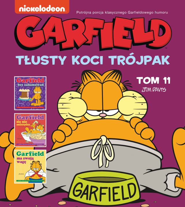 Książka Garfield. Tłusty koci trójpak. Tom 11 Jim Davis