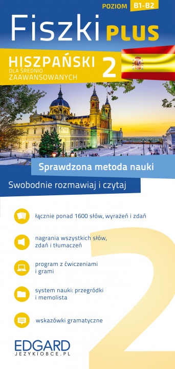 Βιβλίο Hiszpański. Fiszki PLUS dla średnio zaawansowanych 2 wyd. 2 Joanna Ostrowska