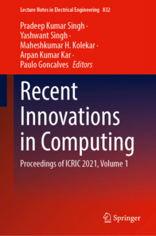 Book Recent Innovations in Computing Pradeep Kumar Singh