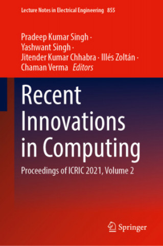 Book Recent Innovations in Computing Pradeep Kumar Singh