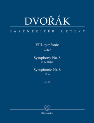 Materiale tipărite Symphonie Nr. 8 G-Dur op. 88, Studienpartitur, Urtextausgabe Antonín Dvorák