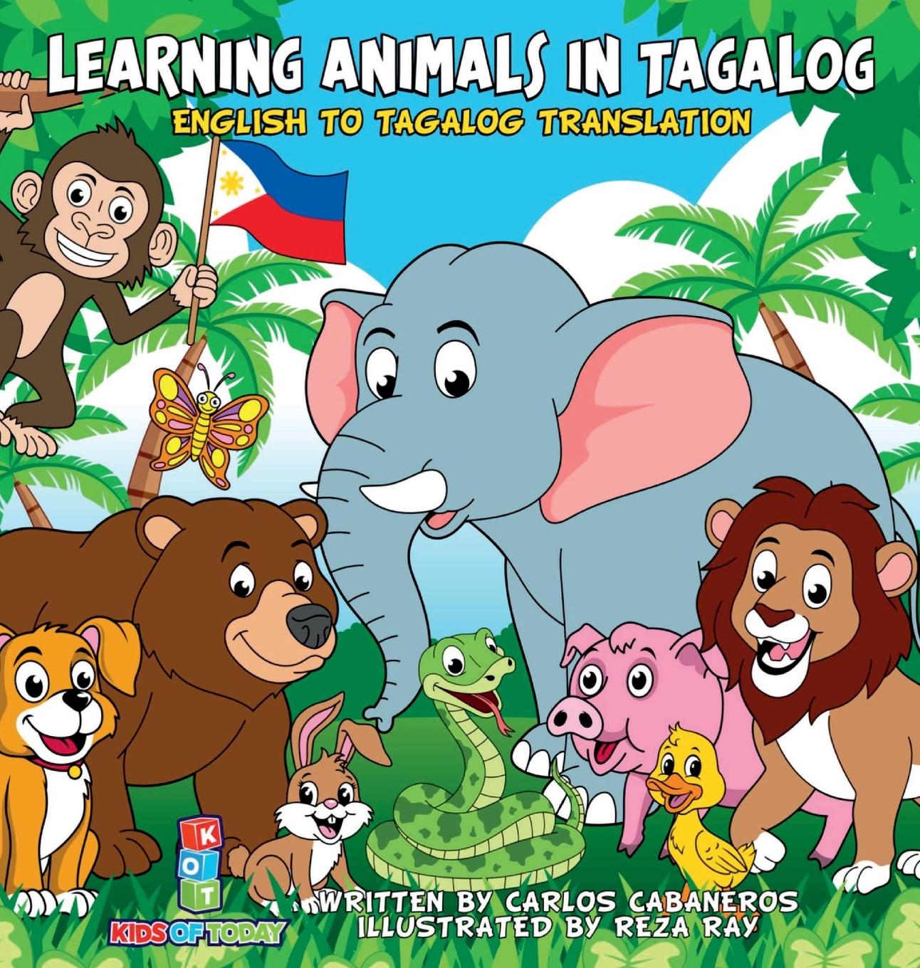 Carte Learning Animals In Tagalog 