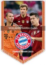 Naptár/Határidőnapló FC Bayern München 2023 - Mini-Bannerkalender - Fan-Kalender - Fußball-Kalender - 21x29,7 - Sport Neumann