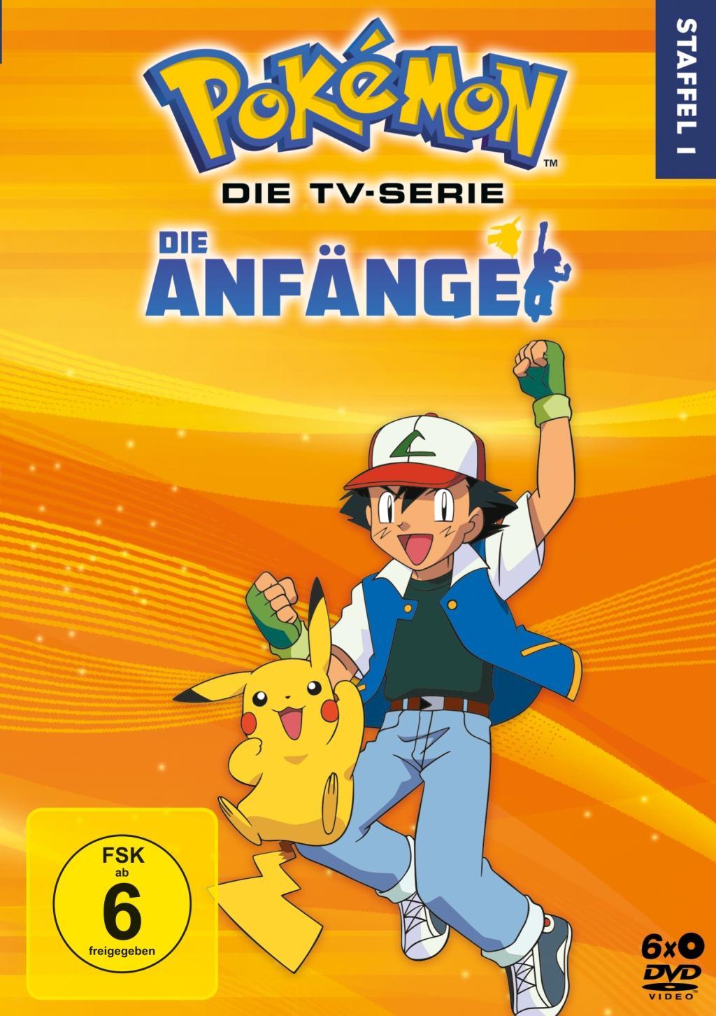 Video Pokémon - Die TV-Serie: Die Anfänge. Staffel.1, 6 DVD Masamitsu Hidaka