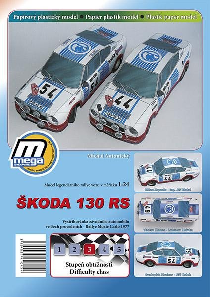 Articole de papetărie Škoda 130RS Rallye Monte Carlo Michal Antonický